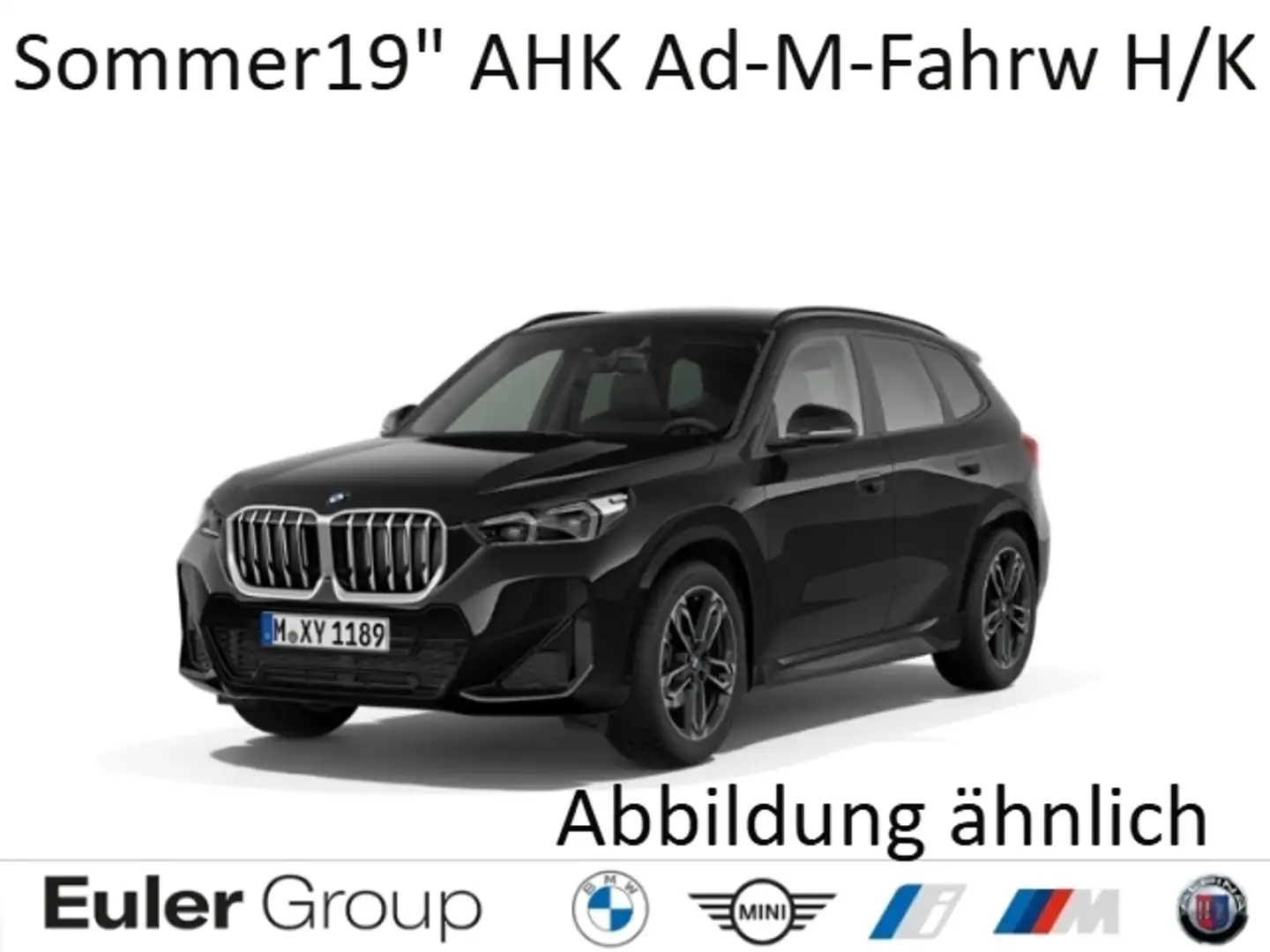 BMW X1 18i M-Sport Sommer19'' AHK Ad-M-Fahrw AdLED H/K Pa Schwarz - 1