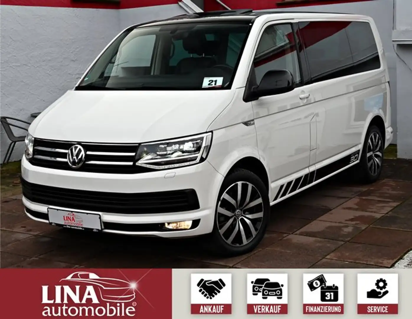 Volkswagen T6 Multivan EDITION 30 7SITZE*el.SD*NaviDVD*AHK* Blanc - 1
