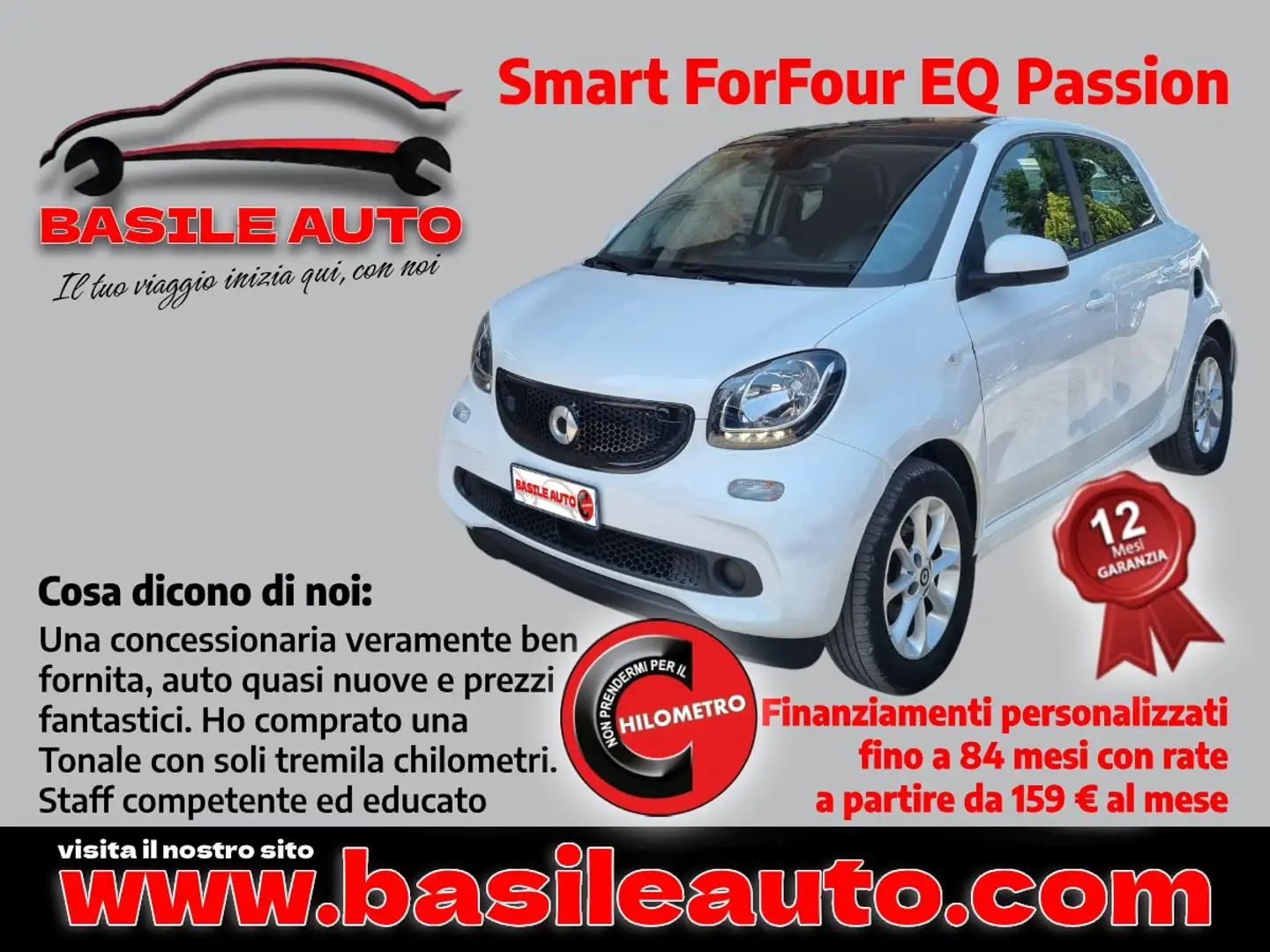 smart forFour Forfour II 2015 eq Passion my19 Blanc - 1