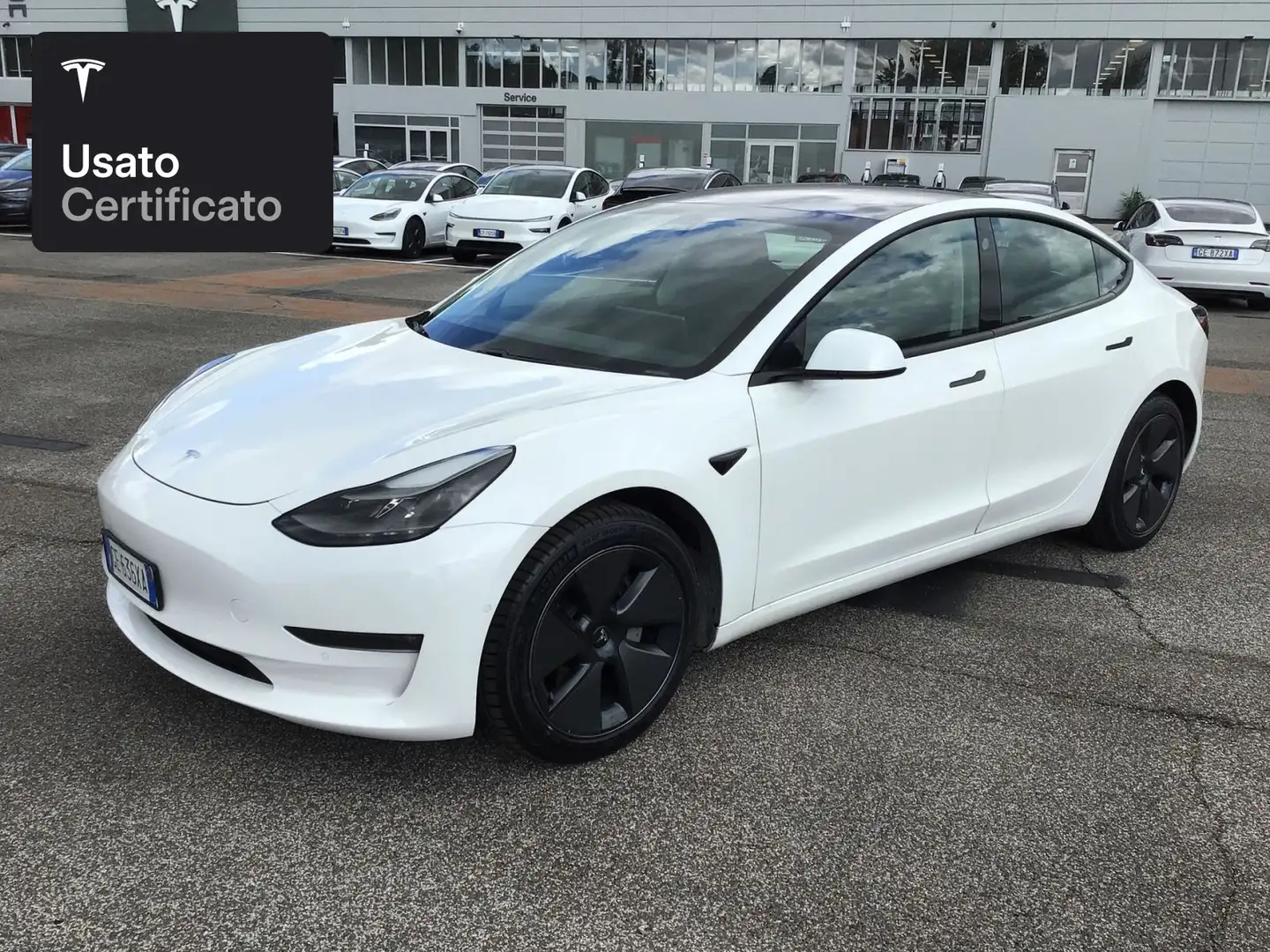 Tesla Model 3 Long Range AWD Weiß - 1