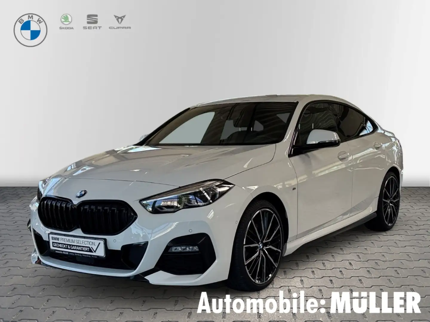 BMW 218 Gran Coupe i M Sport Park-Assistent Navi Leder Dig Wit - 1