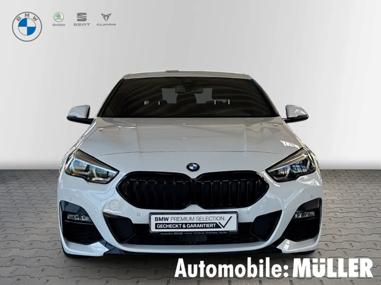 BMW 218 Gran Coupe i M Sport Park-Assistent Navi Leder Dig Wit - 2