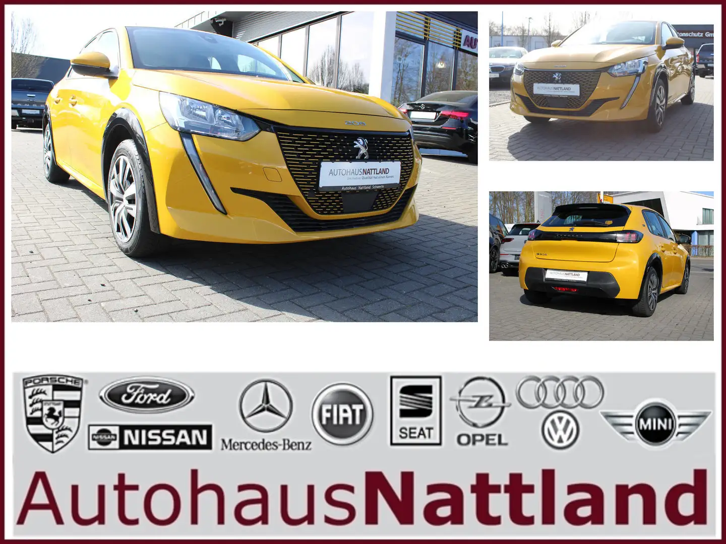 Peugeot e-208 e- Active Klimaautomatik Spurhalteassistent Желтый - 1