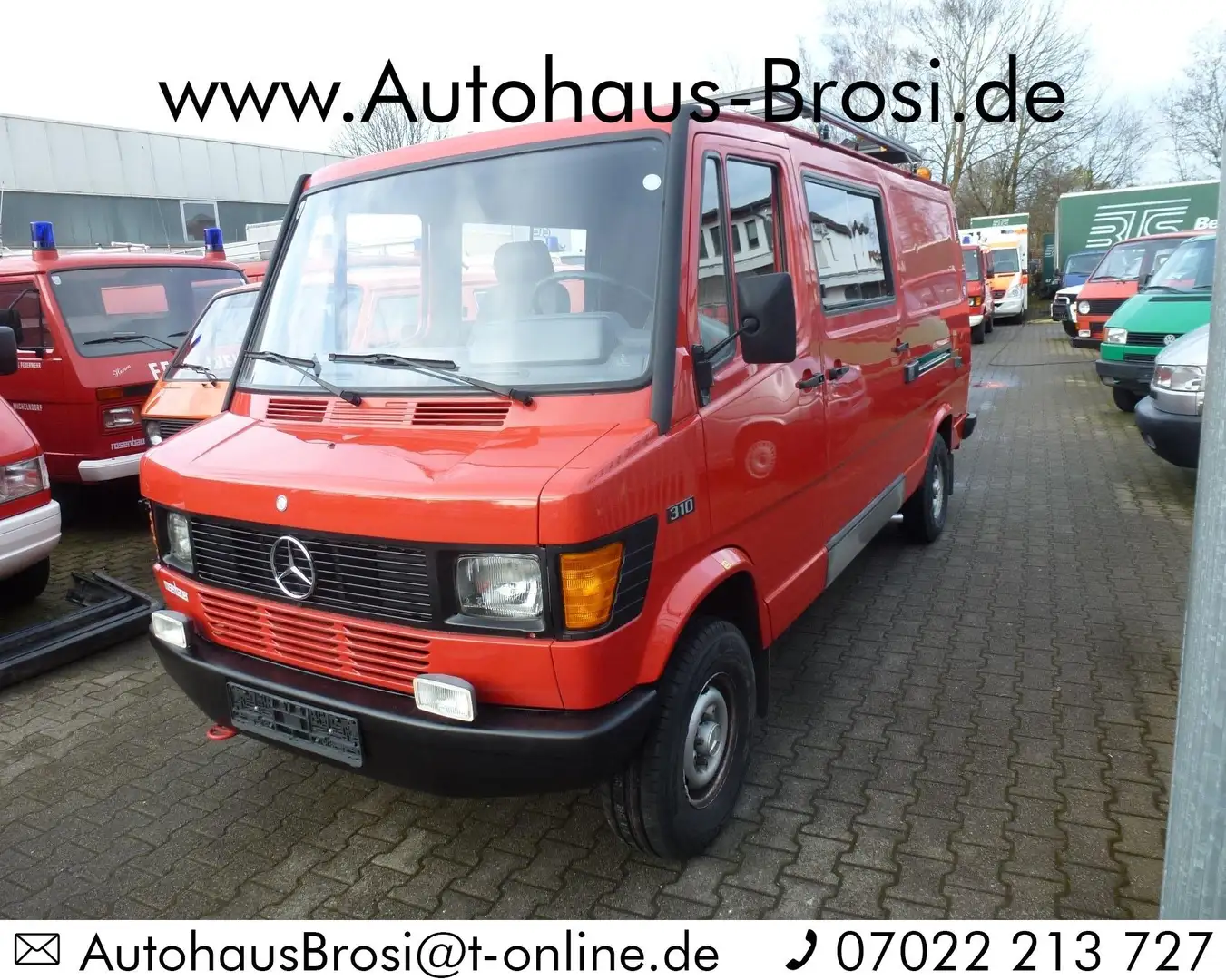 Mercedes-Benz Sprinter 310 T1 * Lang *Heck-Klappen* Oldtimer mit Garantie Rot - 2