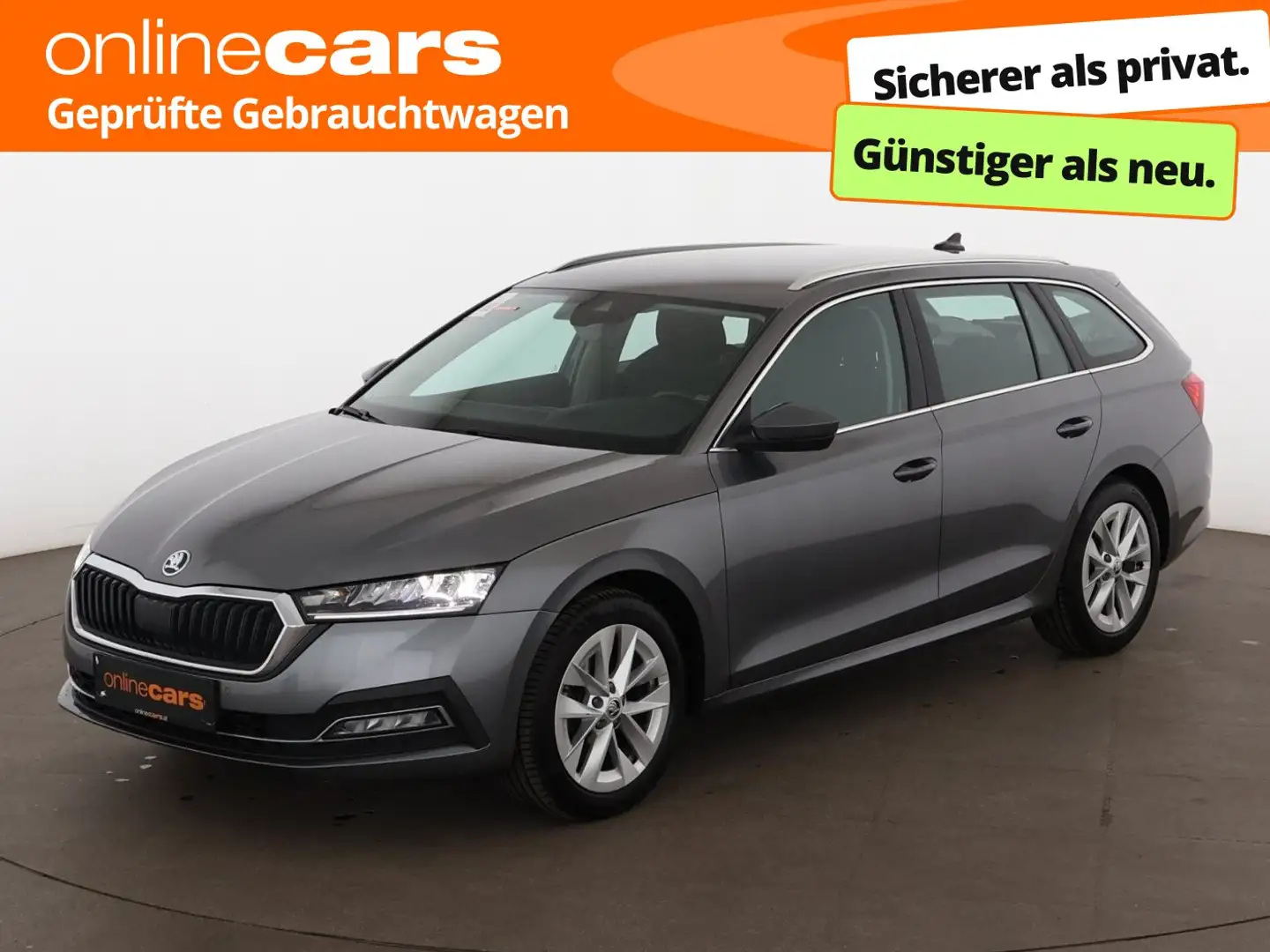Skoda Octavia Combi 2.0 TDI Style Aut LED AHK HEAD-UP Grau - 1
