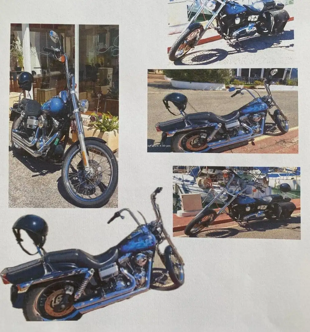Harley-Davidson Dyna Wide Glide Kék - 1