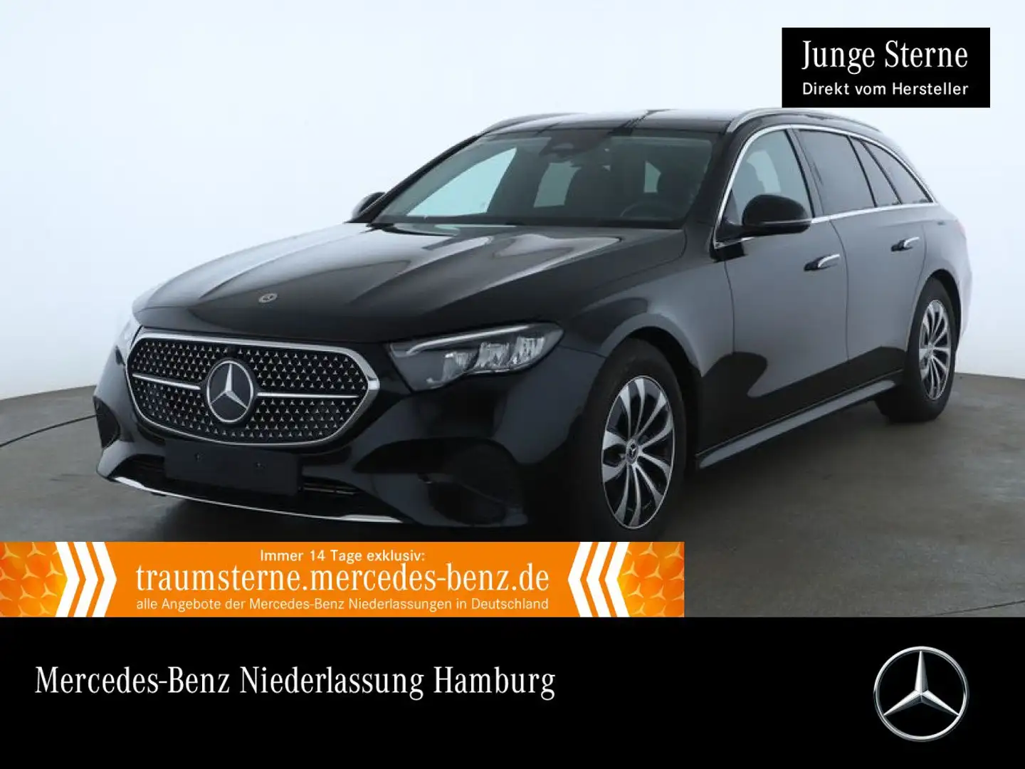 Mercedes-Benz E 220 d T Avantgarde Burmester Distr. LED Kamera Schwarz - 1