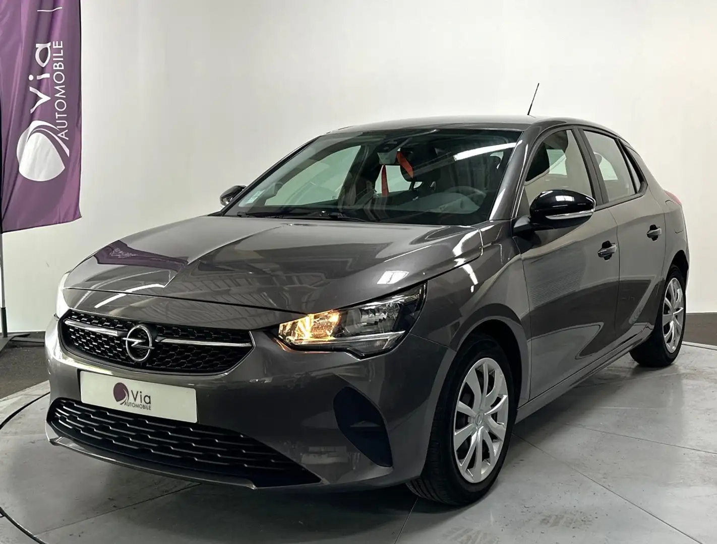 Opel Corsa 1.2 Turbo 100 Edition / 2 ème Main Gris - 1