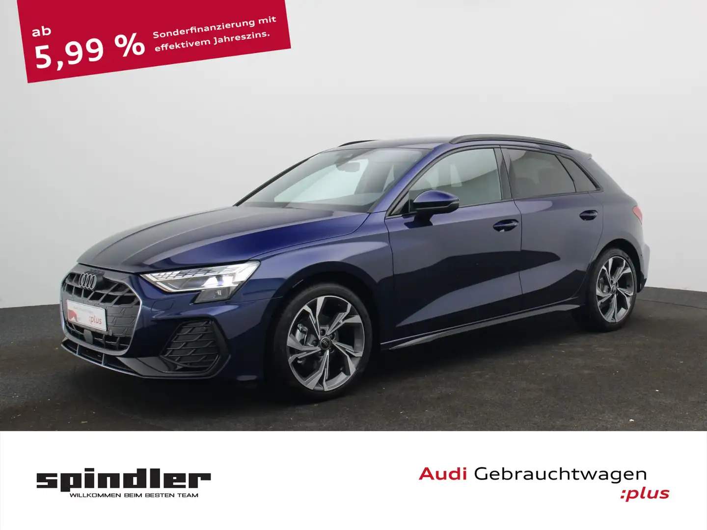 Audi A3 S-Line 35 TDI S-tronic / Navi+, AHK Blau - 1
