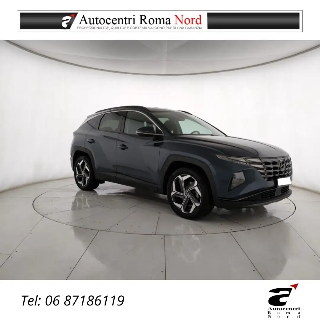 Hyundai TUCSON 1.6 hev Exellence 4wd auto Bleu - 1