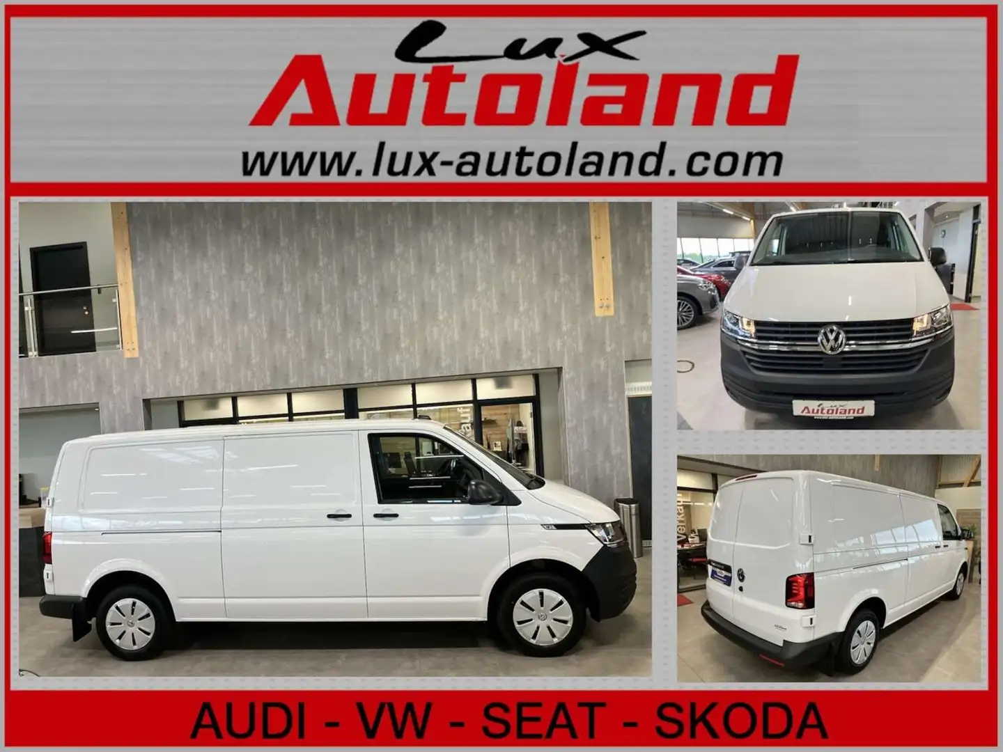 Volkswagen T6.1 Transporter Kasten Lang 150 PS Kamera App Alb - 1