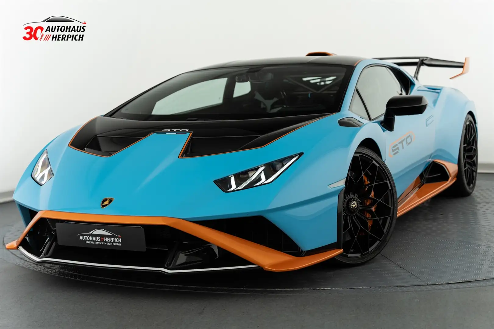 Lamborghini Huracán STO + BLU LAUFEY + Präsentation Konfig. Albastru - 1