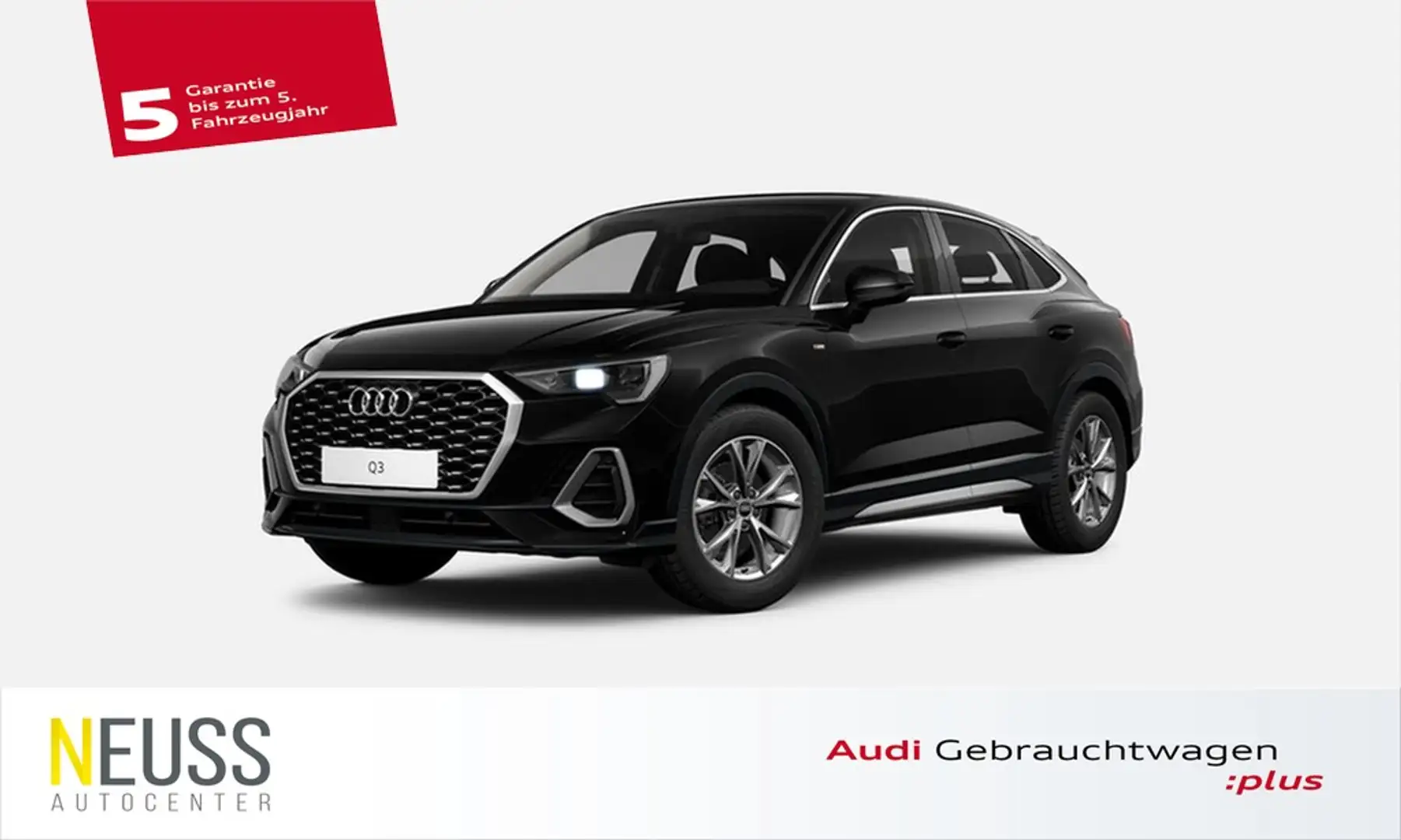 Audi Q3 Sportback 35 TFSI S line ACC+NAVI+RFK+VC+DAB+ Чорний - 1