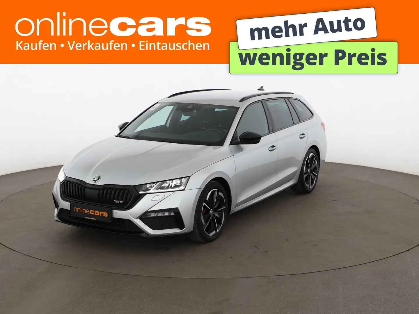Skoda Octavia Combi 2.0 TDI RS Aut MATRIX HEAD-UP RADAR Silber - 1