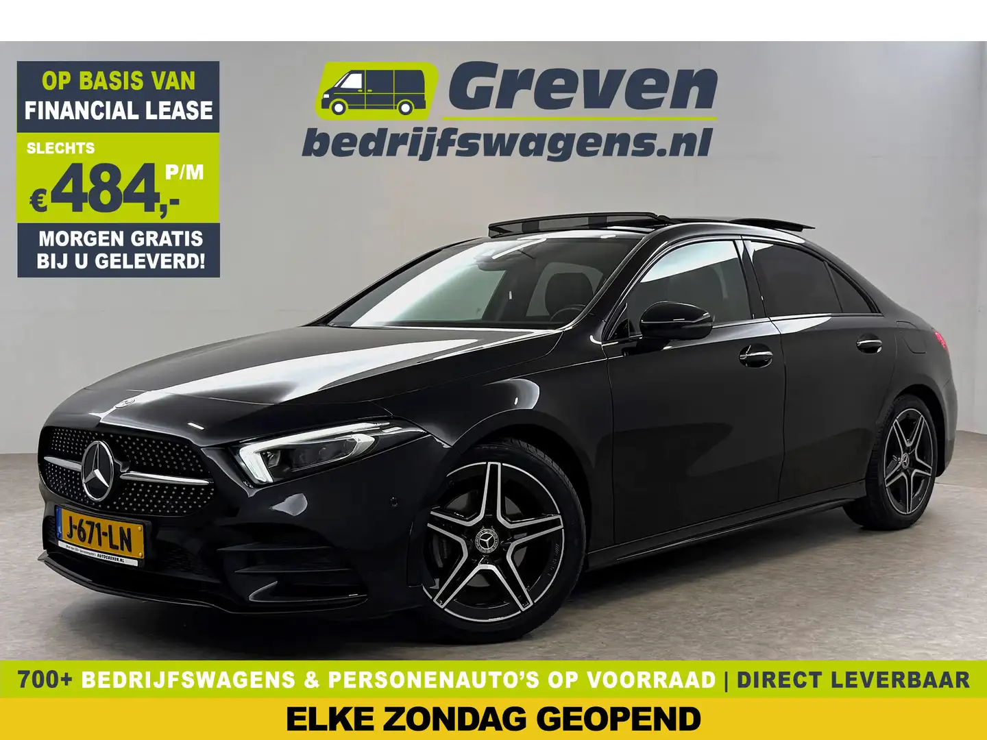 Mercedes-Benz A 200 AMG | Pano | Sfeerverl. | Virtual | Burmester | Ca Noir - 1