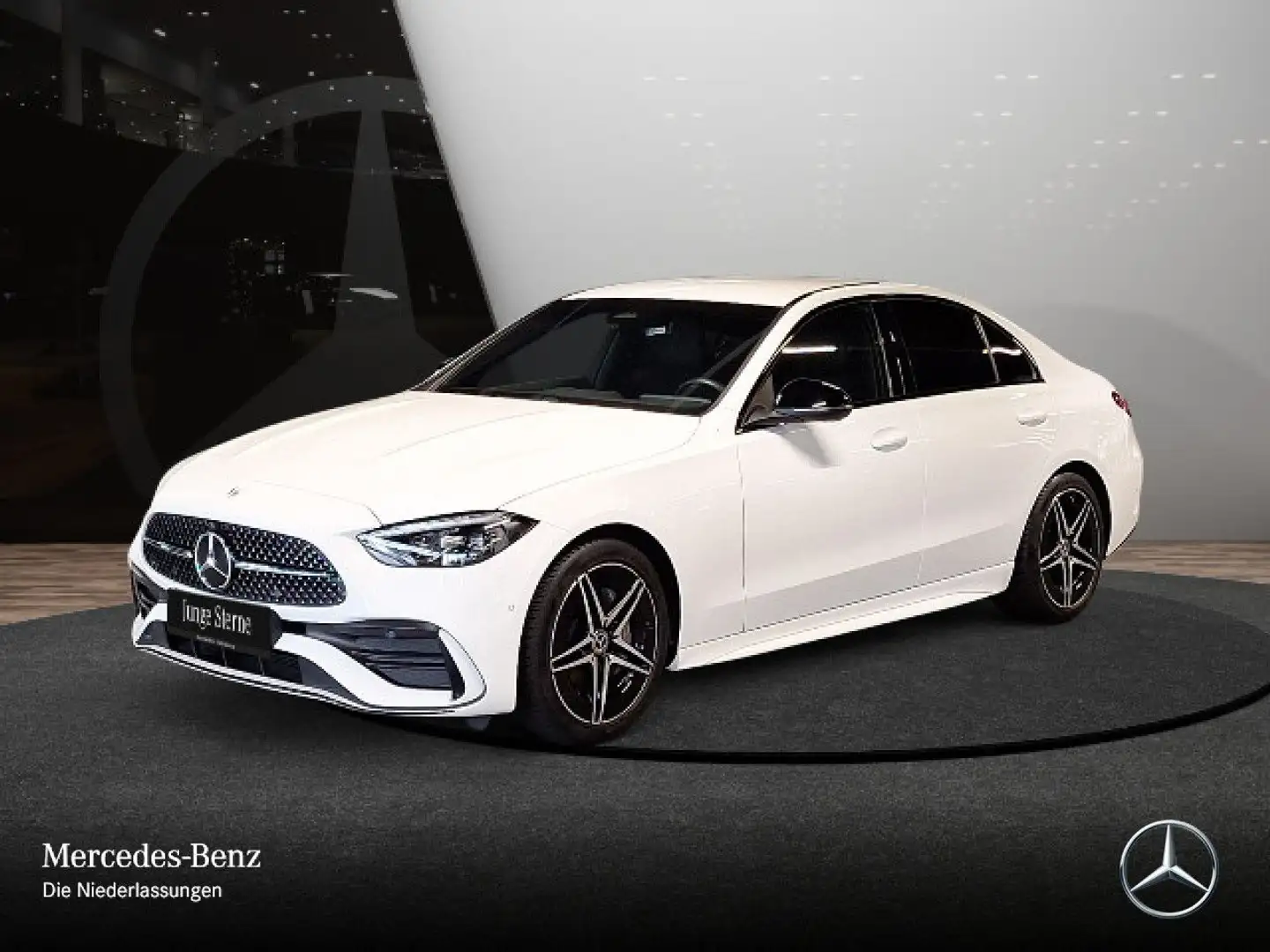 Mercedes-Benz C 200 AMG+NIGHT+LED+KAMERA+TOTW+KEYLESS+9G Weiß - 2