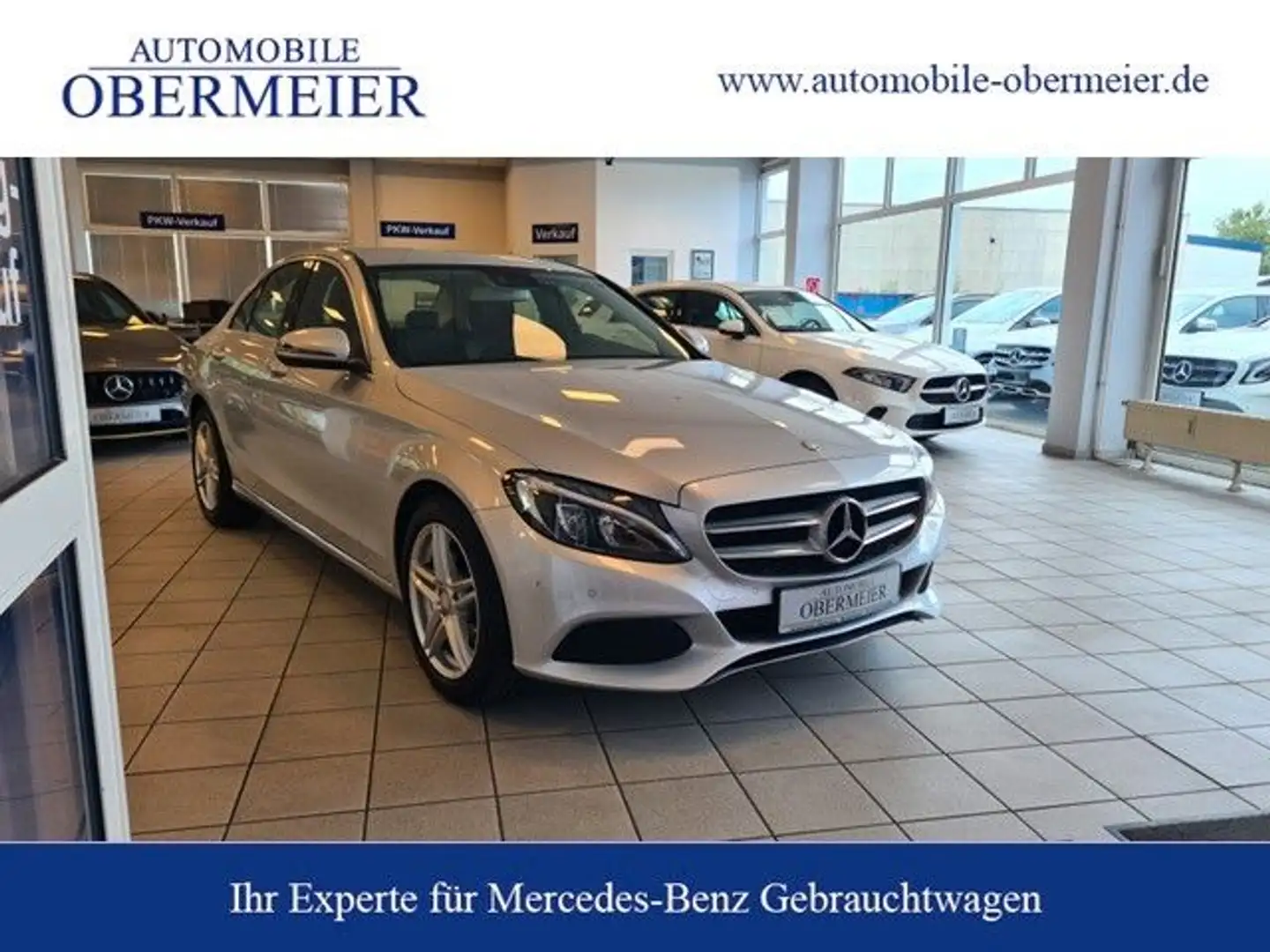 Mercedes-Benz C 180 Avantgarde 9G-Tr. TWA LED SHZ Navi Silber - 1