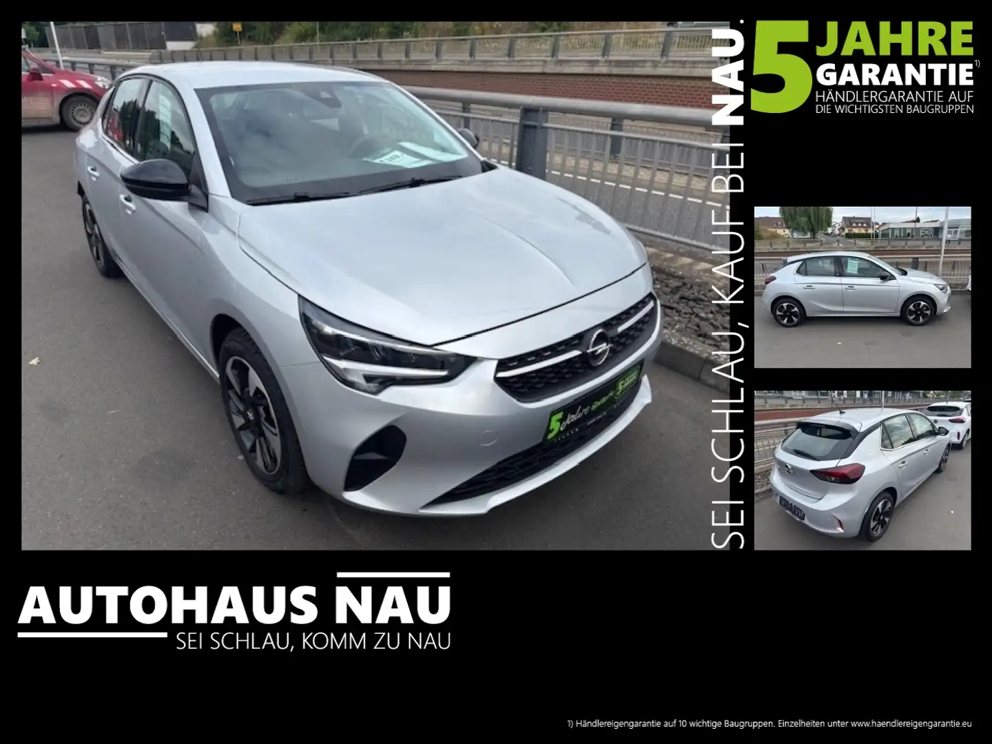 Opel Corsa F e Elegance 100% Batteriezustand Silber - 1