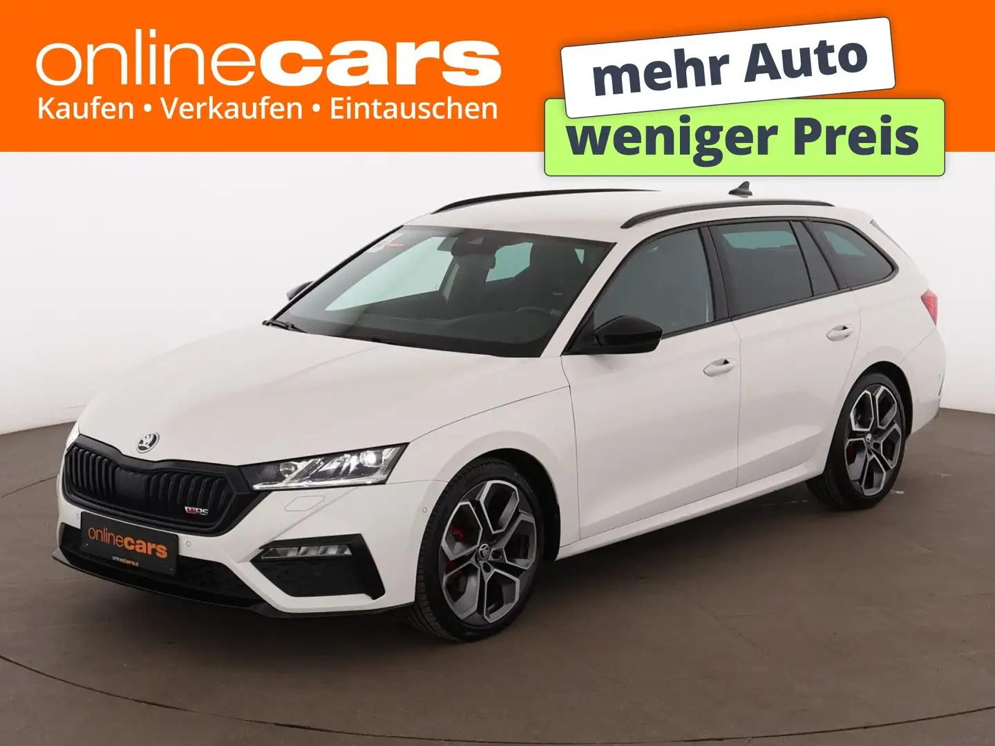 Skoda Octavia Combi 2.0 TDI RS Plus Aut MATRIX HEAD-UP Weiß - 1