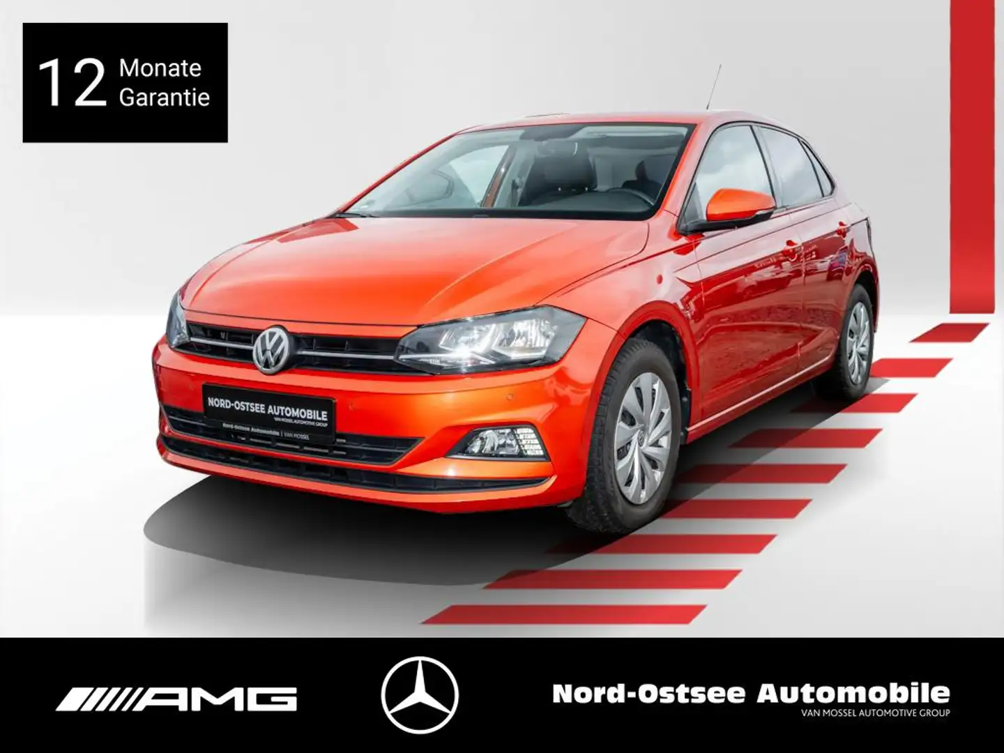 Volkswagen Polo 1.0 COMFORTLINE SHZ CLIMATRONIC PDC Oranje - 1