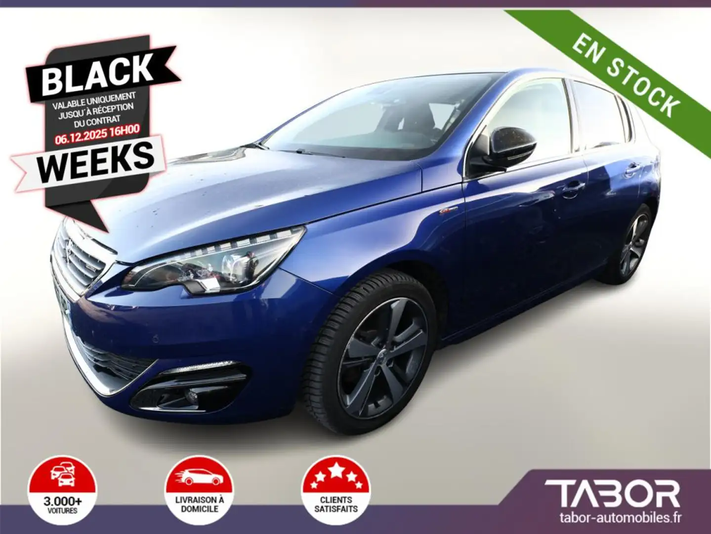 Peugeot 308 1.2 PT 130 Allure Pano LED GPS Cam Bleu - 1