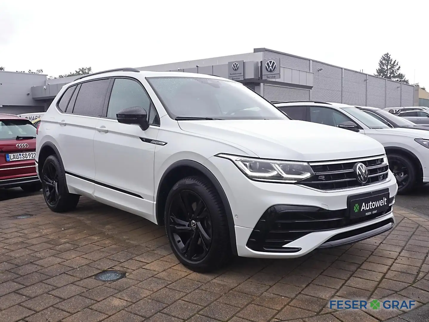 Volkswagen Tiguan Allspace 2.0 TDI R LINE 4M PANO MATRIX Weiß - 2