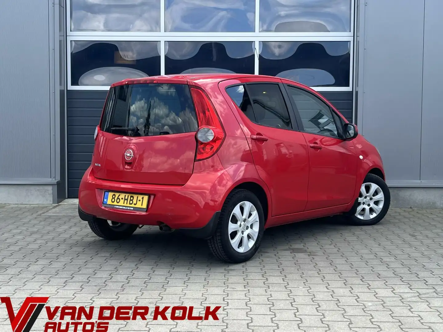 Opel Agila 1.2 Enjoy Automaat Airco Lichtmetaal NAP Rood - 2