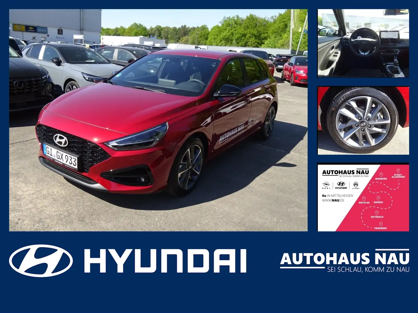 Hyundai i30 1.0 T-GDI Advantage Inspektionsp.Big Deal! Rouge - 1