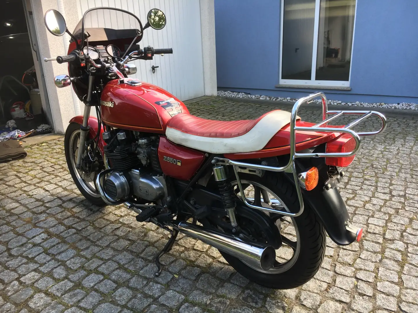 Kawasaki Z 650 oldtimer Rood - 1