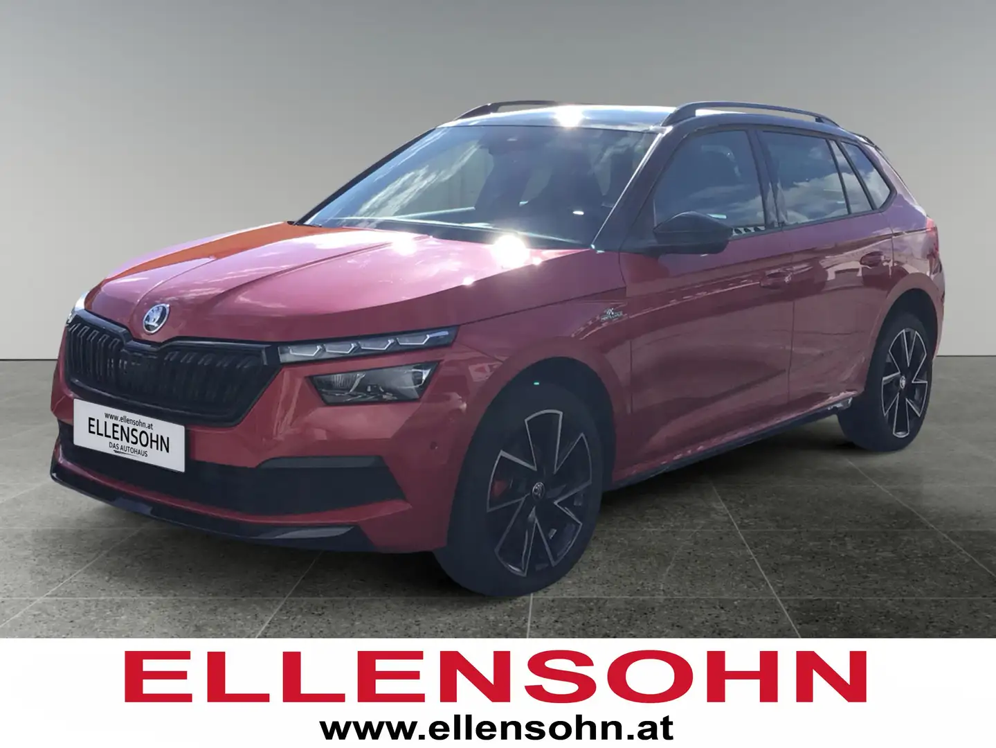 Skoda Kamiq 1,0 TSI Monte Carlo DSG 8-fach bereift! Navi! Rot - 1