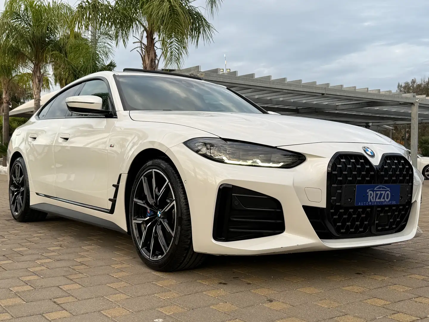 BMW 420 D MHEV M-SPORT FACELIFT TETTO LASER PELLE NAV MY24 Bianco - 1