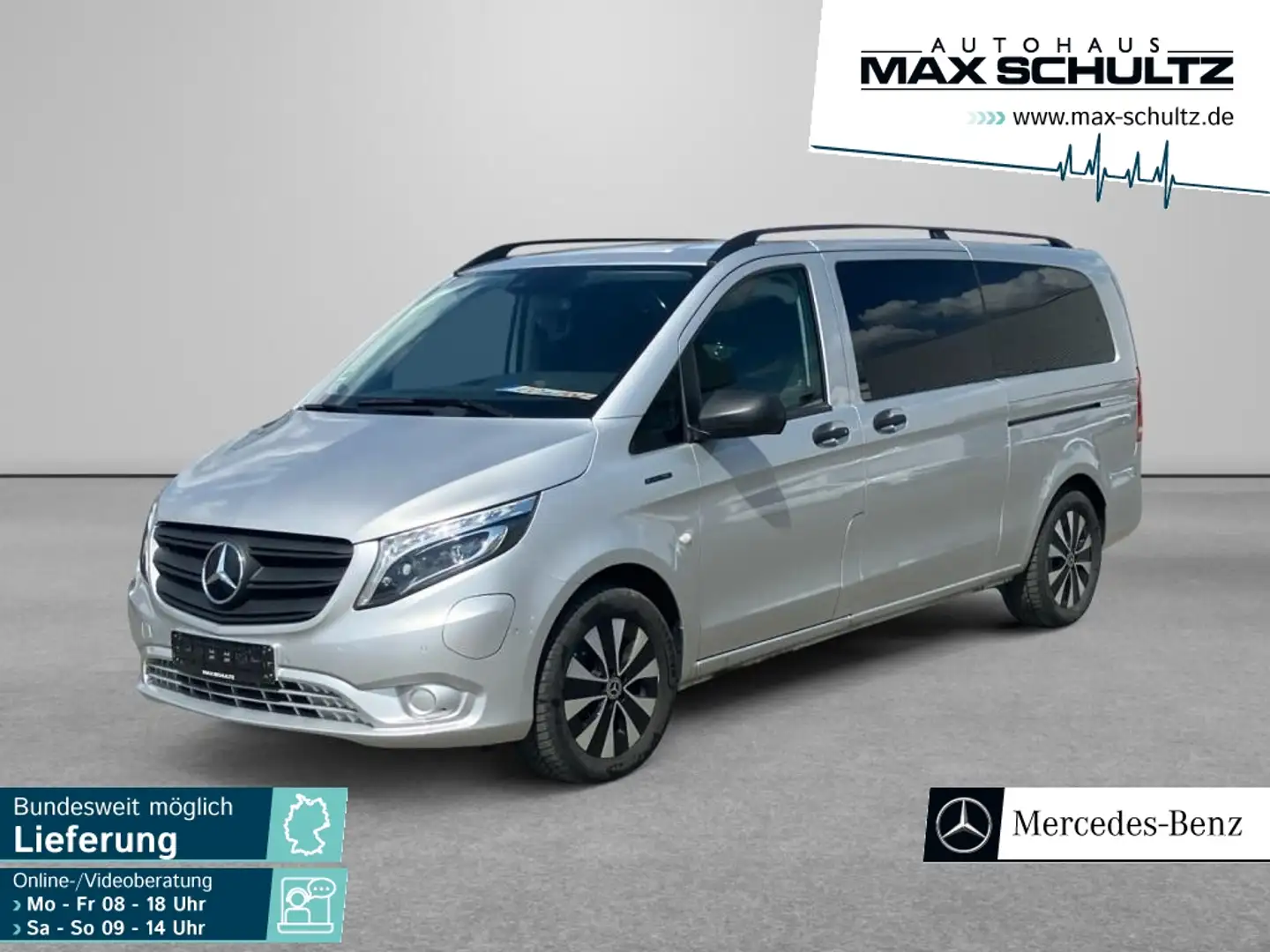 Mercedes-Benz Vito e 126 Tourer Pro Extralang 9 Sitze Airmatic Plateado - 1