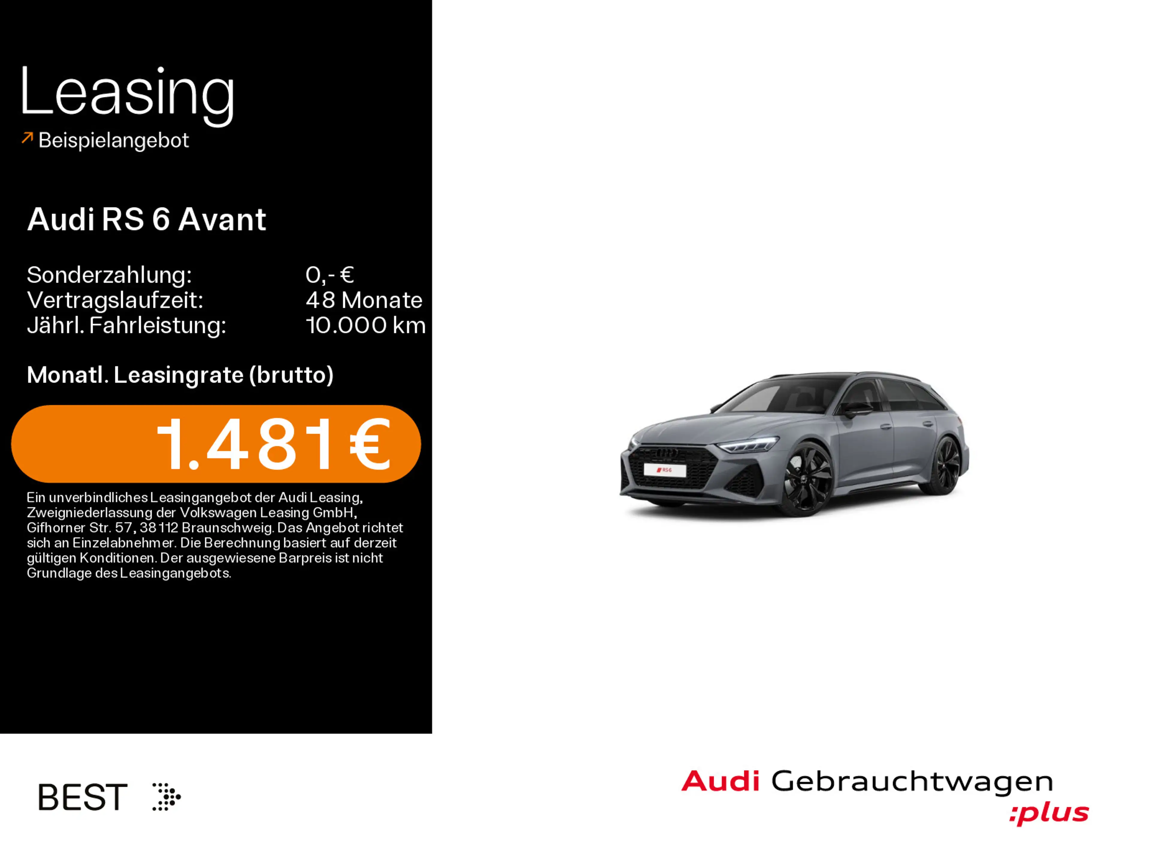 Audi RS6 B&O, Pano, AHK, RS-Abgas, Leder