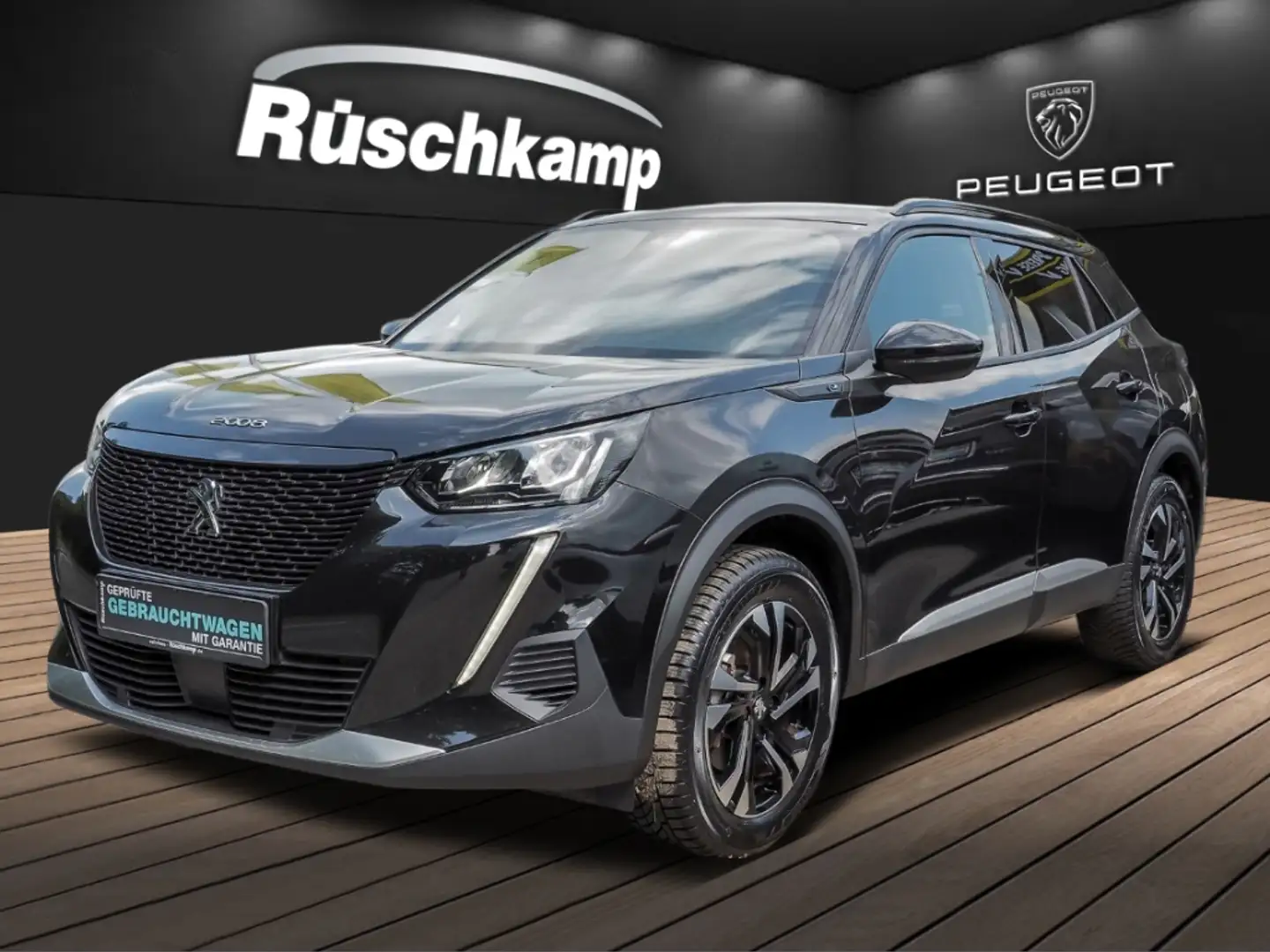 Peugeot 2008 Allure Navi RückKam PDC Voll-LED Klimaauto Schwarz - 1