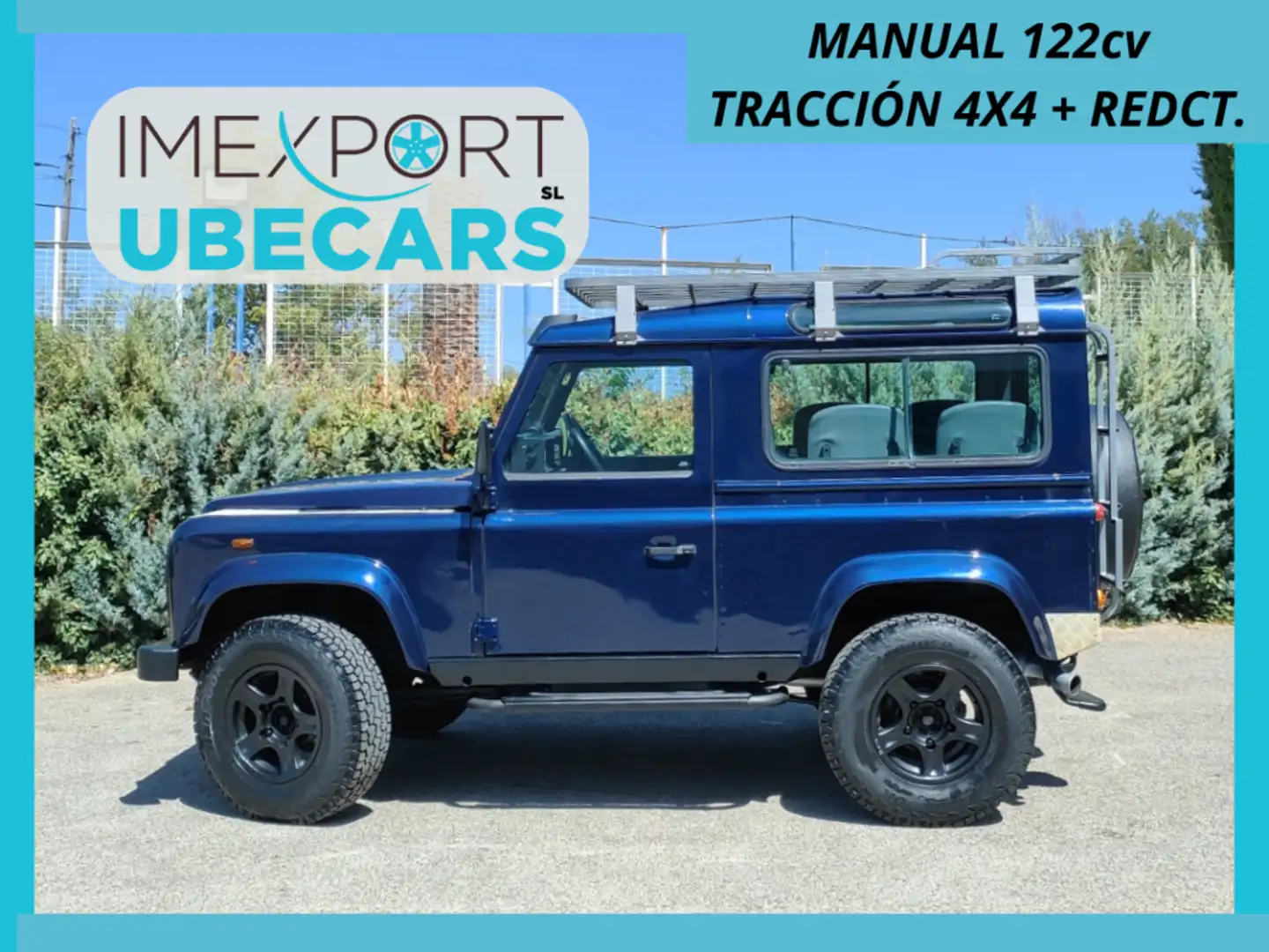 Land Rover Defender 90 2.5Td5 SW E Blau - 1