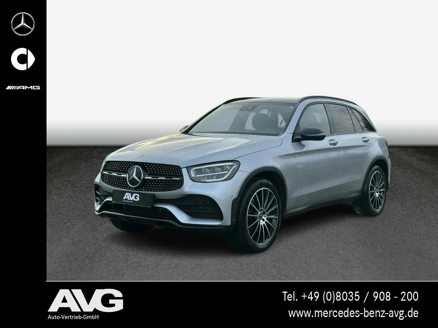 Mercedes-Benz GLC 400 GLC 400 d 4MATIC SUV AMG AHK Pano LED Keyless Navi Argent - 1