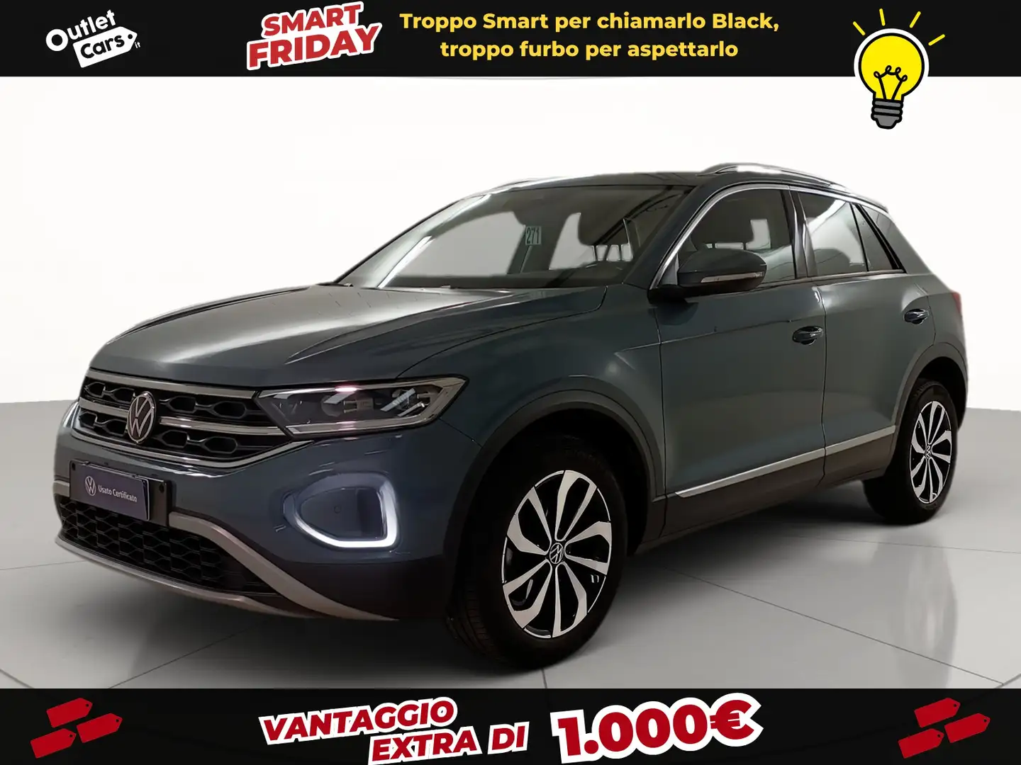 Volkswagen T-Roc 2.0 tdi style 115cv Blau - 1