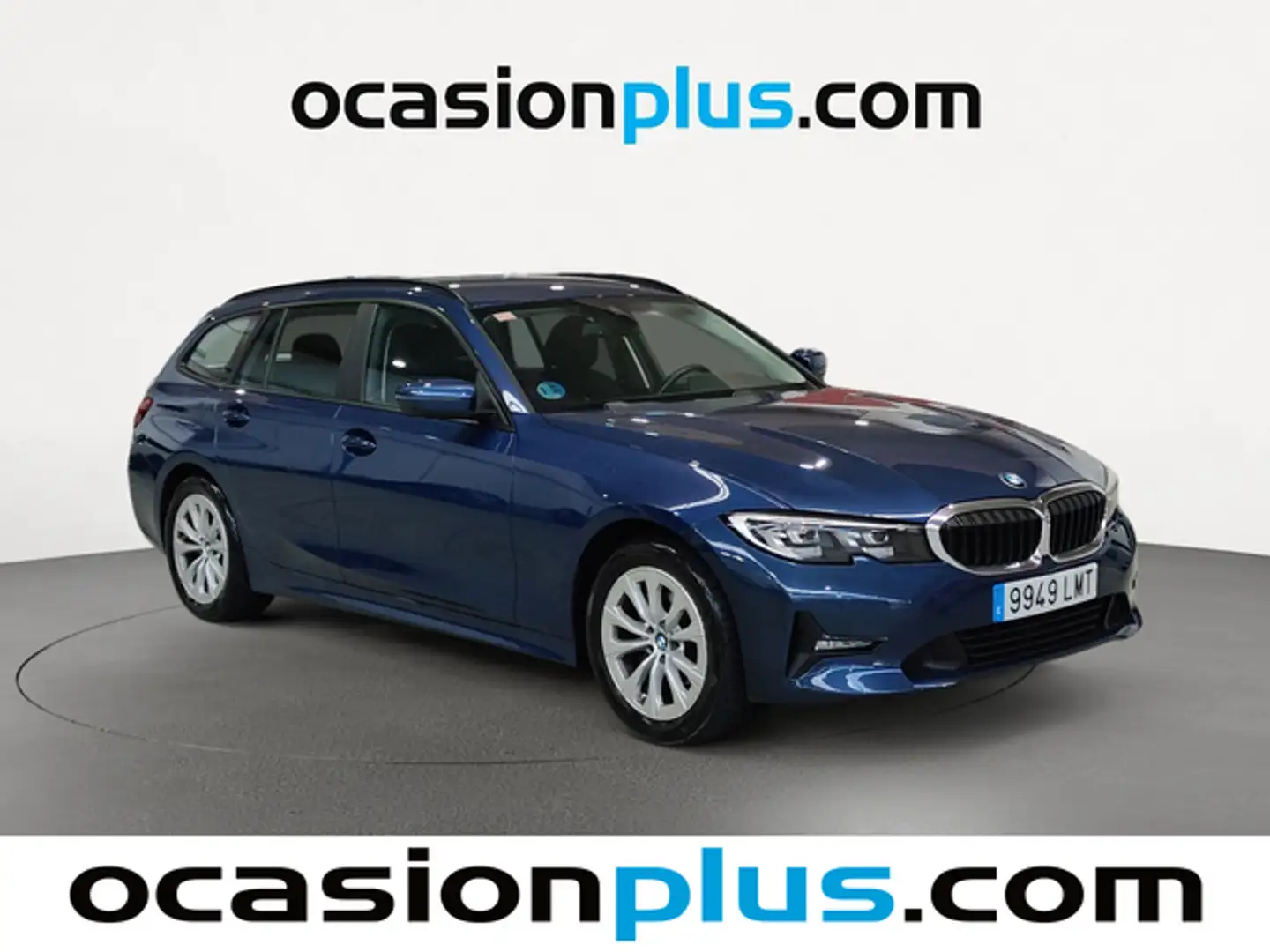 BMW 318 318dA Touring Bleu - 2
