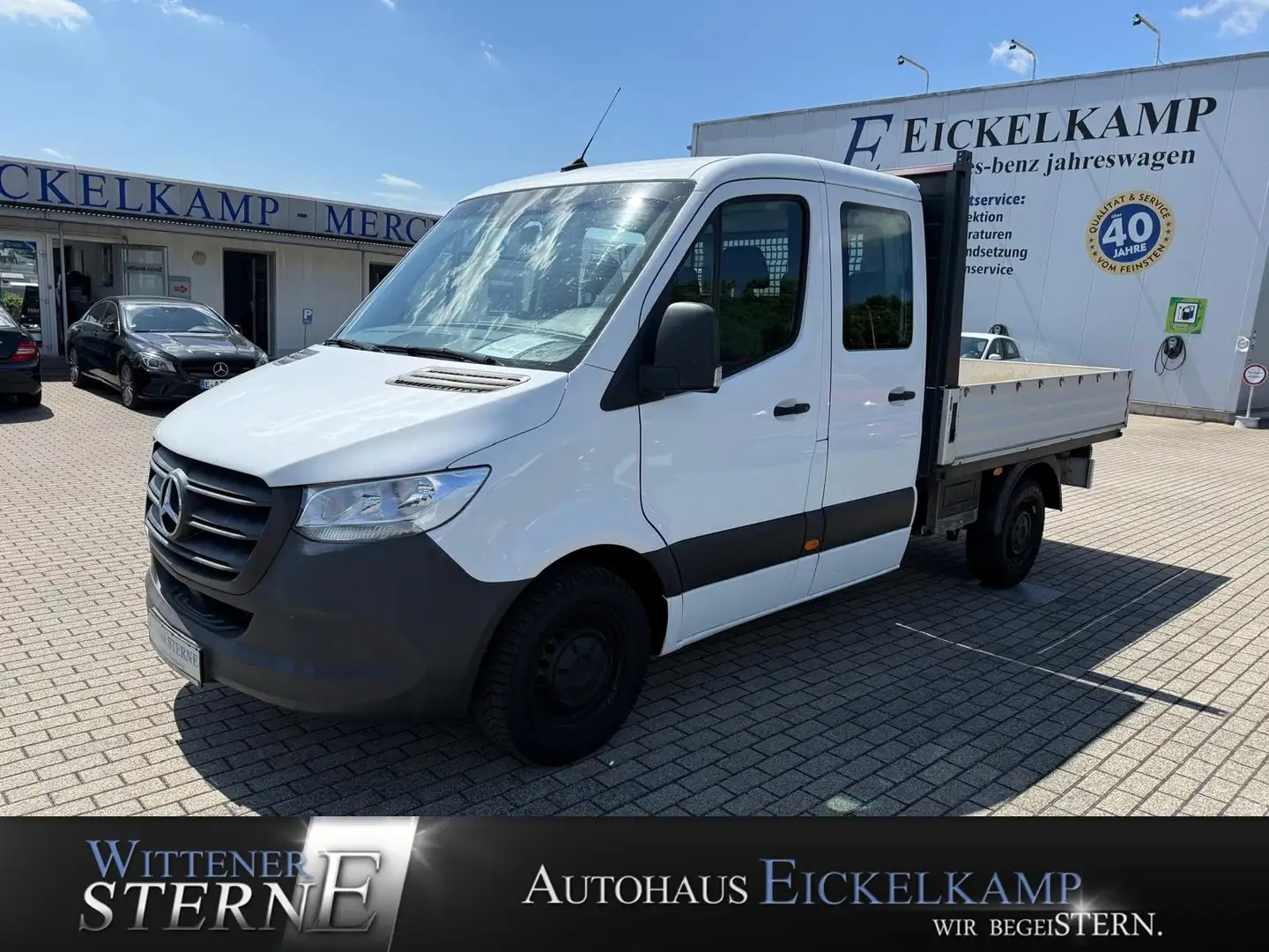 Mercedes-Benz Sprinter 316 CDI Doka Pritsche AHK 3,5T KLIMA 6SITZER Wit - 1