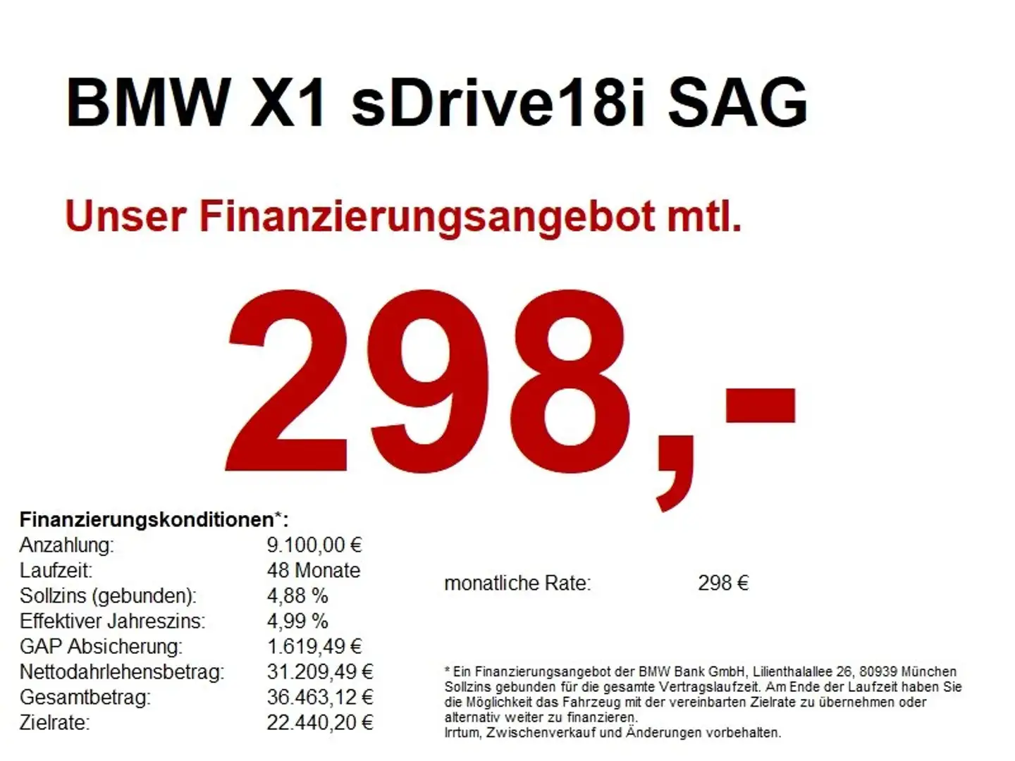 BMW X1 sDrive18i SAG M Sport LED+/ACC/CAM/A-SITZ Weiß - 1