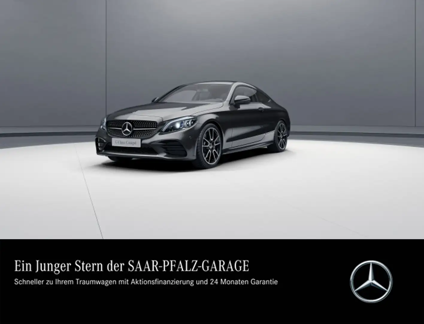 Mercedes-Benz C 300 C 300d Coupé AMG*NIGHT*CARPLAY*DISTR*R-KAM*SOUND Gri - 1