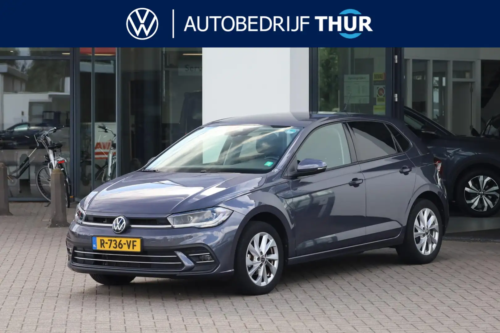 Volkswagen Polo 1.0 TSI Style 70KW/95PK DSG, LED matrix IQ Light d Grijs - 1