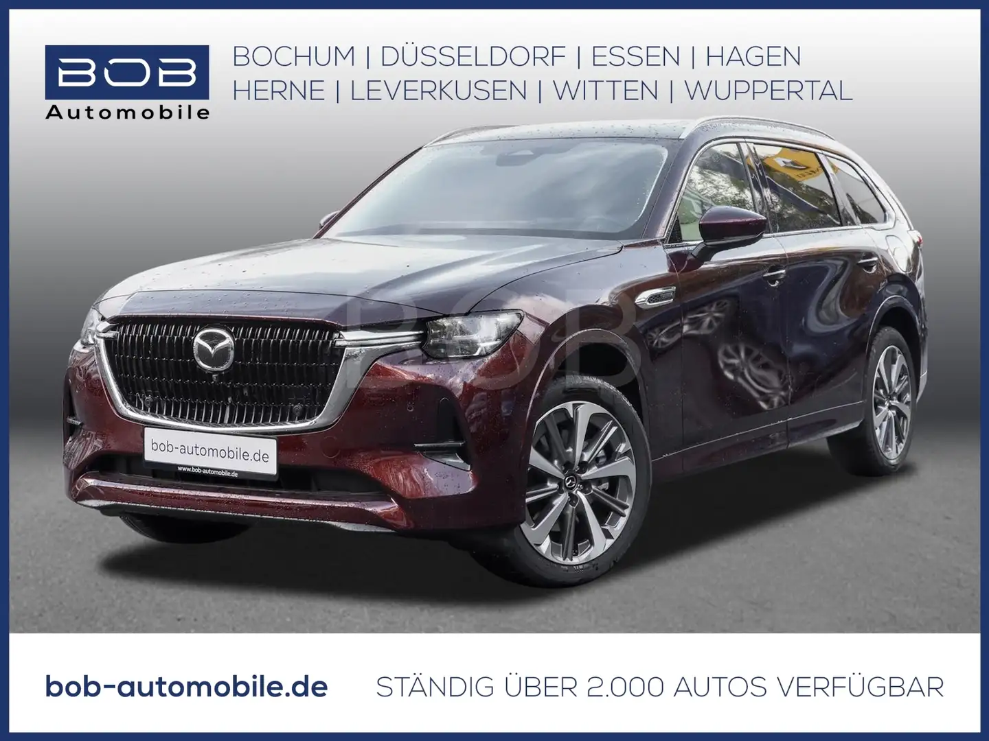 Mazda CX-80 Plug-In Hybrid 8AT AWD Takumi Plus 8-fach bereift Rot - 1