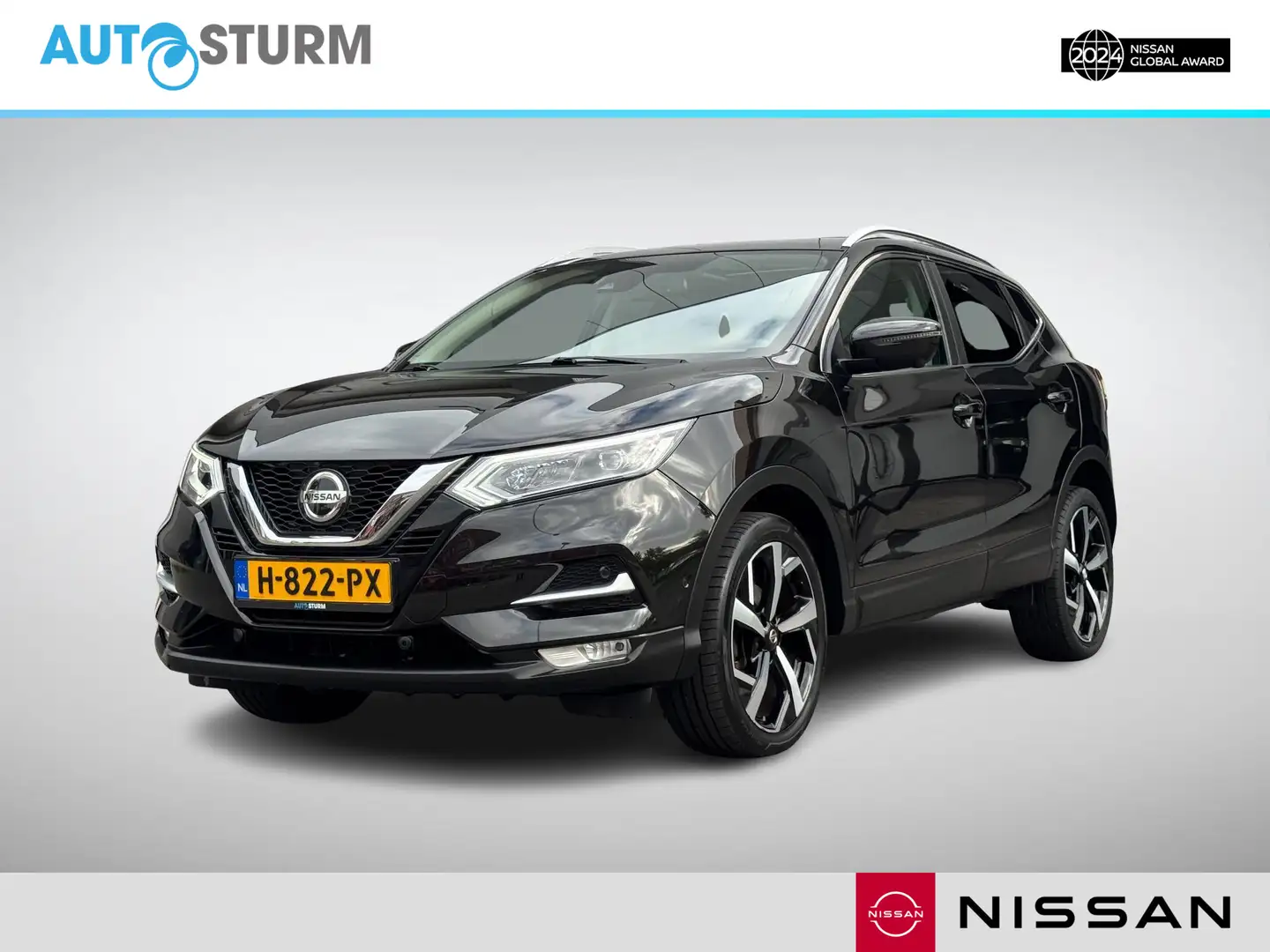 Nissan Qashqai 1.3 DIG-T Tekna Panoramadak, Adapt. Cruise Control Noir - 1