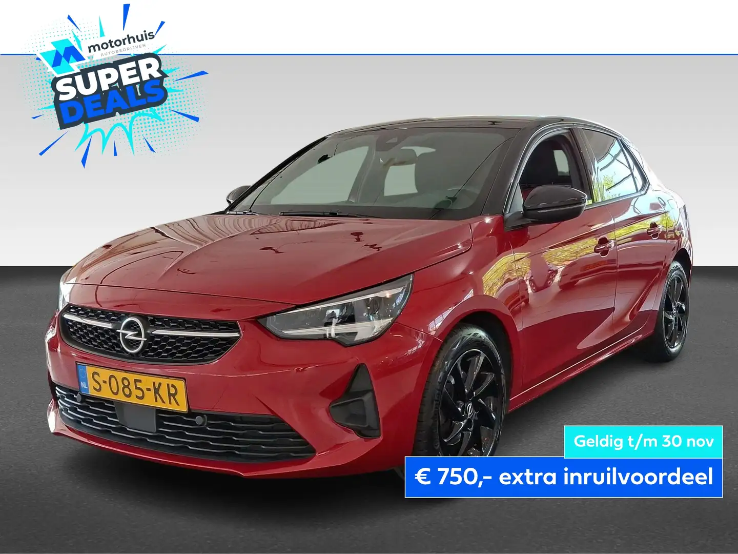 Opel Corsa 1.2Turbo 130pk Automaat GS LM velgen | Applecarpla Rood - 1