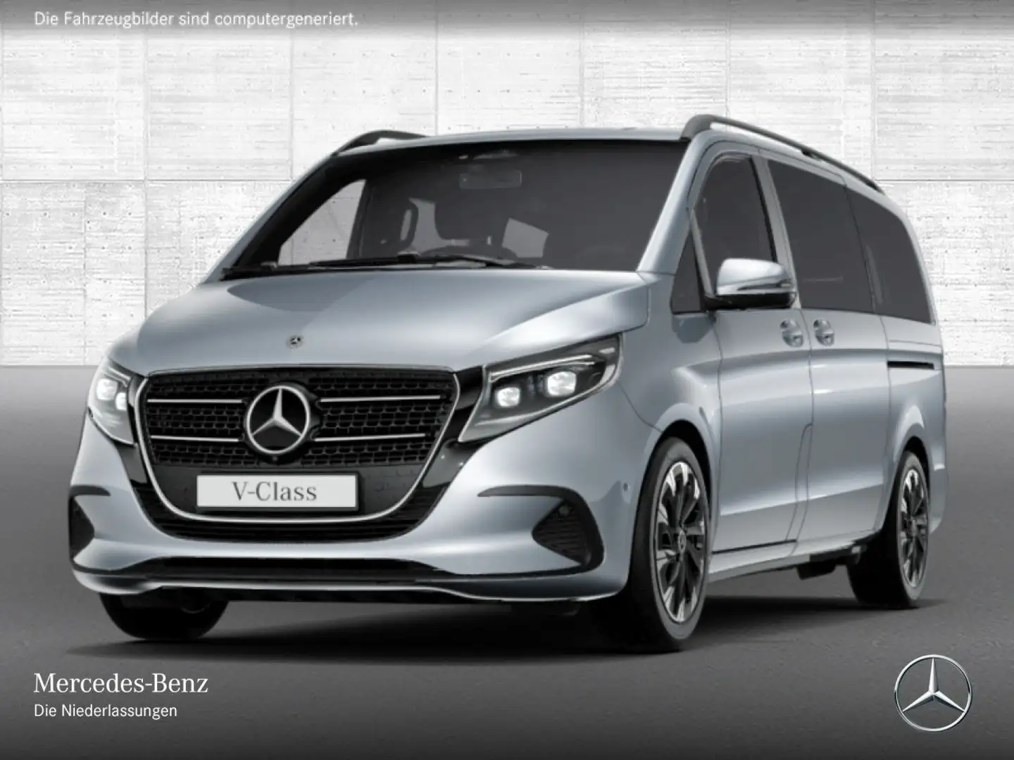 Mercedes-Benz V 250 d STYLE+9G+AHK+StandHZ+Klimaautom.+Navi+DIS Silber - 2
