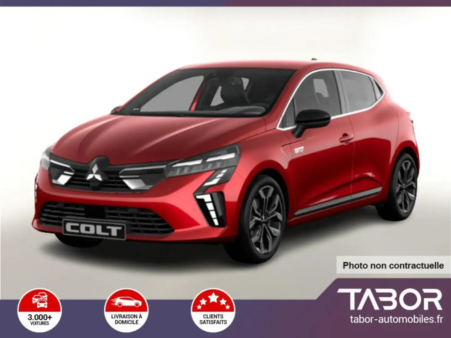 Mitsubishi Colt 1.6 HEV 143 GPS Bose ACC Radars Rouge - 1