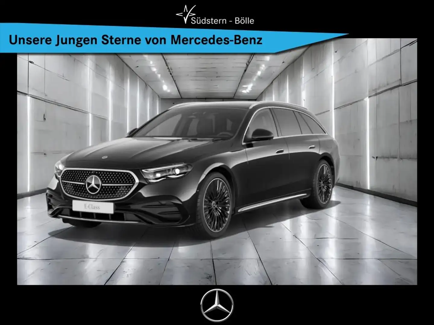 Mercedes-Benz E 300 de 4M T AMG+PANO+AHK+AIRMATIC+DISTRO+360° Noir - 1