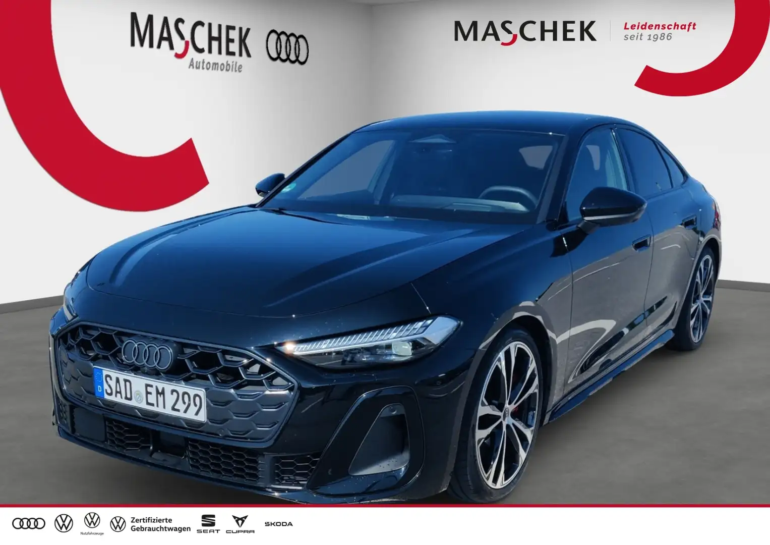 Audi S5 Limousine AHK b+O TechPro HuD 20 S-Sitz B&O Чорний - 1