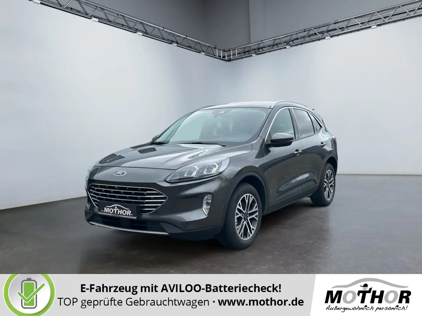 Ford Kuga Titanium 2.5 Duratec FHEV Automatik HUD SHZ Grijs - 1